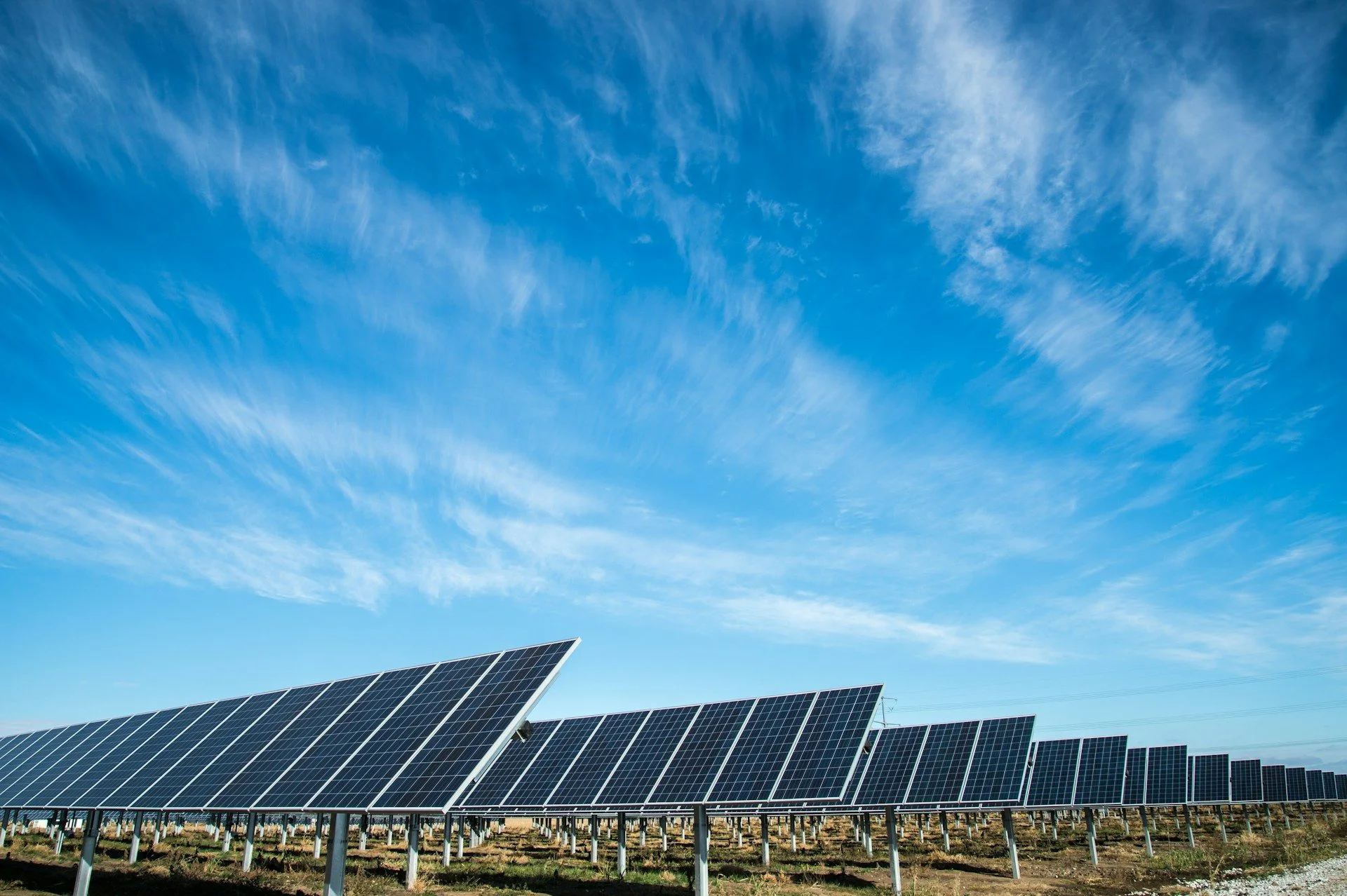 Solar panel farm