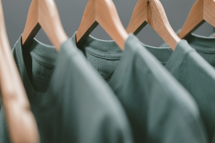 Stitching detail on a garment