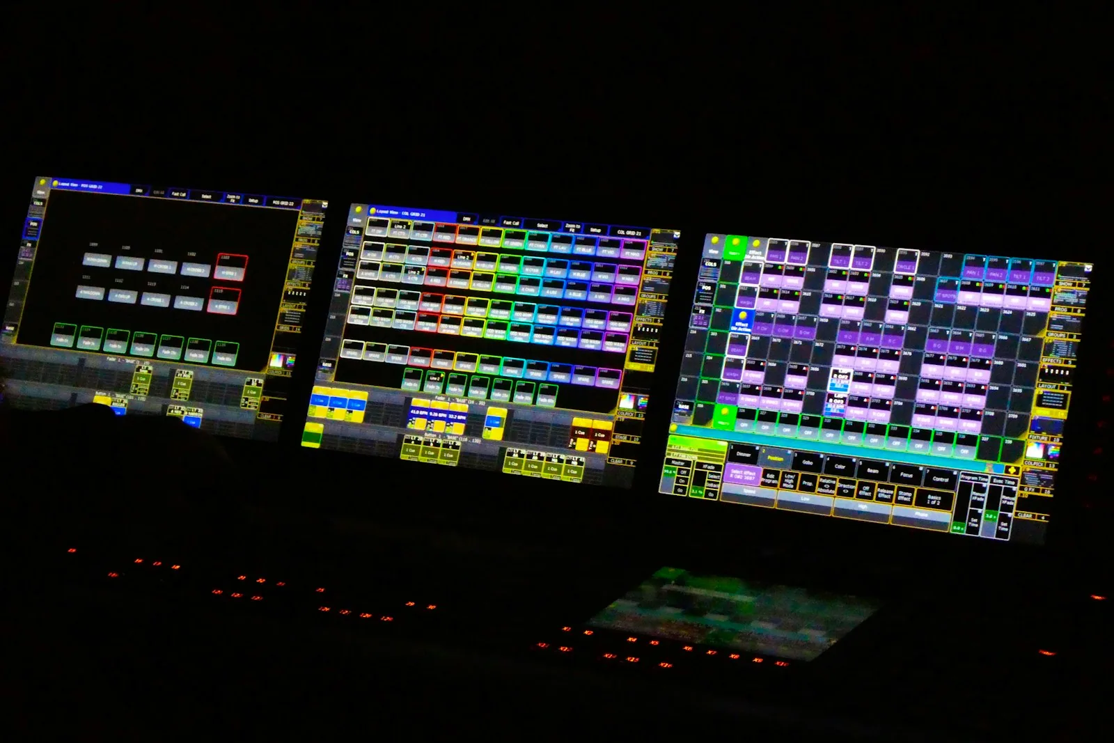 An event's technical control desk: sound and lighting behind the scenes